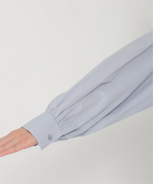 LBC(エルビーシー)の「フライフロントバンドカラーシャツワンピース(ワンピース・レディース・ブルー/ホワイト/ダークオリーブ・L/M)」の9枚目の写真