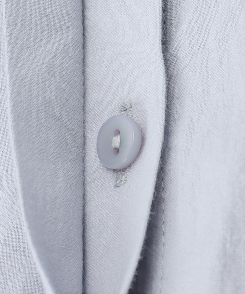 LBC(エルビーシー)の「フライフロントバンドカラーシャツワンピース(ワンピース・レディース・ブルー/ホワイト/ダークオリーブ・L/M)」の12枚目の写真