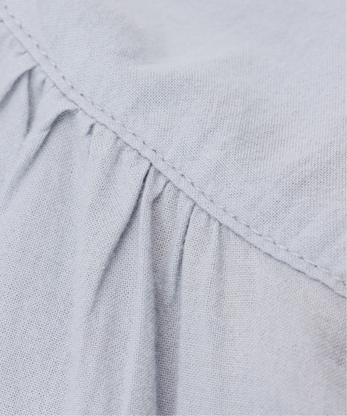 LBC(エルビーシー)の「フライフロントバンドカラーシャツワンピース(ワンピース・レディース・ブルー/ホワイト/ダークオリーブ・L/M)」の13枚目の写真