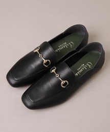 artemis by DIANA | スクエアトゥビット付きレザーバブーシュ(ローファー)