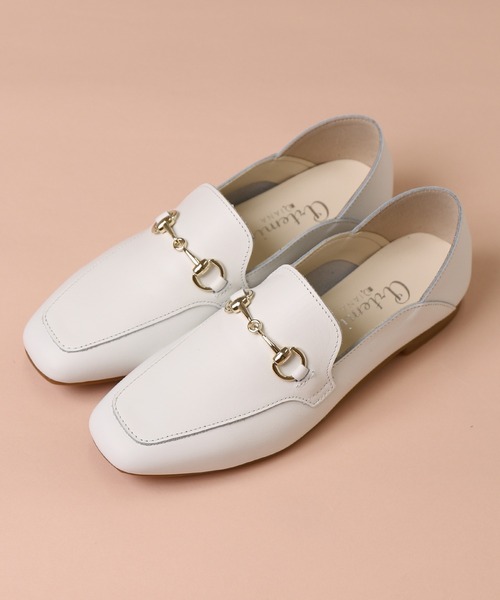 artemis by DIANA(アルテミスバイダイアナ)の「スクエアトゥビット付きレザーバブーシュ(ローファー・レディース・ブラック/ホワイト/ブラウン・22.0cm/22.5cm/23.0cm/23.5cm/24.0cm/24.5cm/25.0cm)」の11枚目の写真