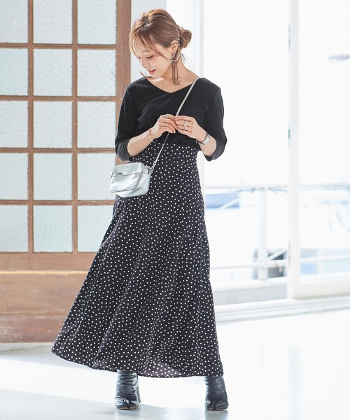 KOBE LETTUCE(コウベレタス)の「前後2WayシルケットシンプルカットソーTシャツ(Tシャツ/カットソー・レディース・ブラック/イエロー/グリーン系その他/ホワイト・S/M)」の12枚目の写真