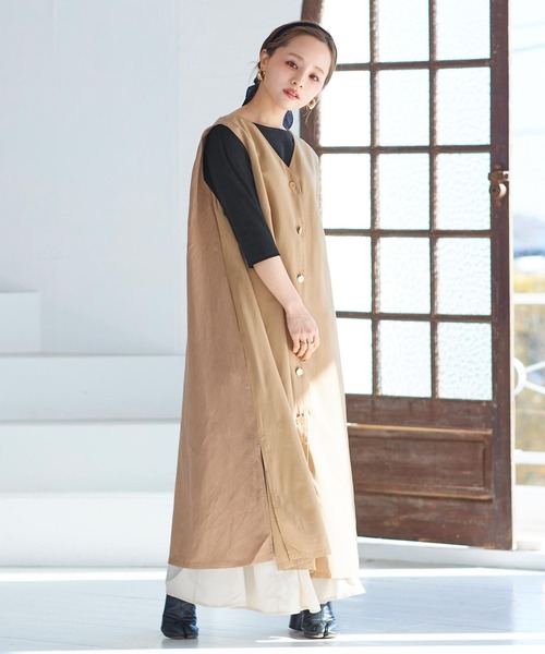 KOBE LETTUCE(コウベレタス)の「前後2WayシルケットシンプルカットソーTシャツ(Tシャツ/カットソー・レディース・ブラック/イエロー/グリーン系その他/ホワイト・S/M)」の16枚目の写真