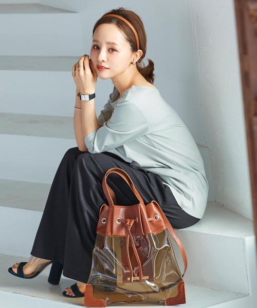 KOBE LETTUCE(コウベレタス)の「前後2WayシルケットシンプルカットソーTシャツ(Tシャツ/カットソー・レディース・ブラック/イエロー/グリーン系その他/ホワイト・S/M)」の17枚目の写真