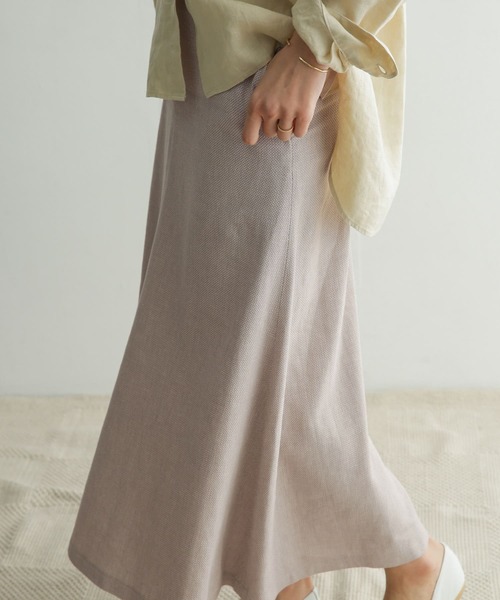 URBAN RESEARCH DOORS（アーバンリサーチドアーズ）の「コットンリネンフレアスカート（スカート・レディース・グレー系その他/チャコールグレー・ONE）」の15枚目の写真