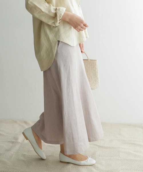 URBAN RESEARCH DOORS（アーバンリサーチドアーズ）の「コットンリネンフレアスカート（スカート・レディース・グレー系その他/チャコールグレー・ONE）」の17枚目の写真
