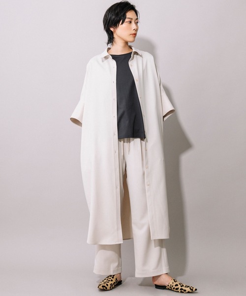 シック&シンツイル　ショートスリーブシャツワンピース（セットアップ可）
