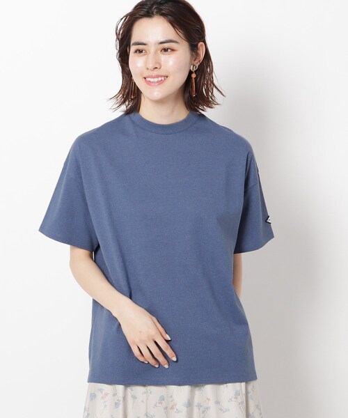 THE SHOP TK （ザ ショップ ティーケー ）の「◆【CYCLO】リサイクルコットン半袖プルオーバー（Tシャツ/カットソー・レディース・グレー系2/ブルー/オフホワイト/ネイビー系2・13/12）」の3枚目の写真