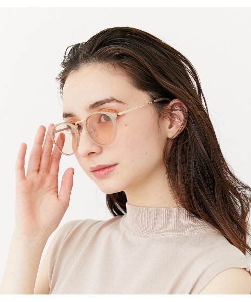 rienda（リエンダ）の「ボストンフレームアイウェア（サングラス・レディース・ブラック/ベージュ/クリア・FREE）」の3枚目の写真