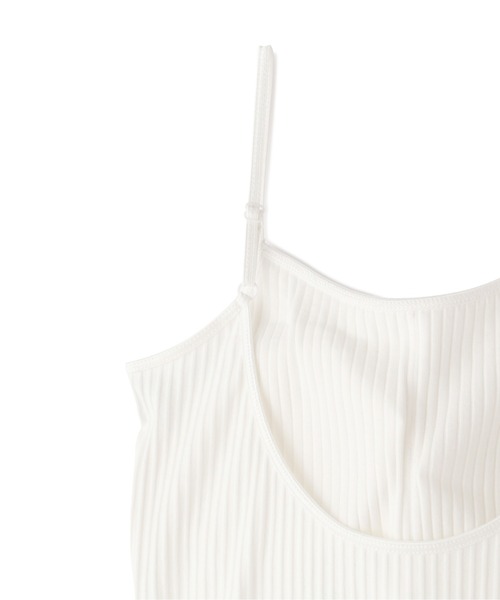 FREE'S MART（フリーズマート）の「カップ付きバックオープンキャミソール（キャミソール・レディース・ホワイト/ブラック・FREE）」の19枚目の写真
