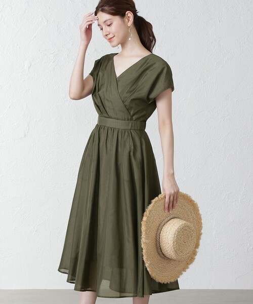 The Epoca Shop エポカザショップ のファッション The ワンピース Epoca シャイニーボイルフレアドレス ワンピース