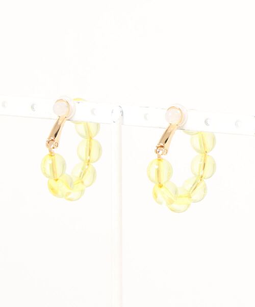 Me%（ミィパーセント）の「クリアボールフープイヤリング（イヤリング・レディース・シルバー/ゴールド・FREE）」の3枚目の写真