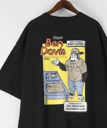 BEN DAVIS（ベンデイビス）の「【BEN DAVIS/ベンデイビス】ワークショッププリント バックプリント ビッグシルエットTシャツ（Tシャツ/カットソー・メンズ）」