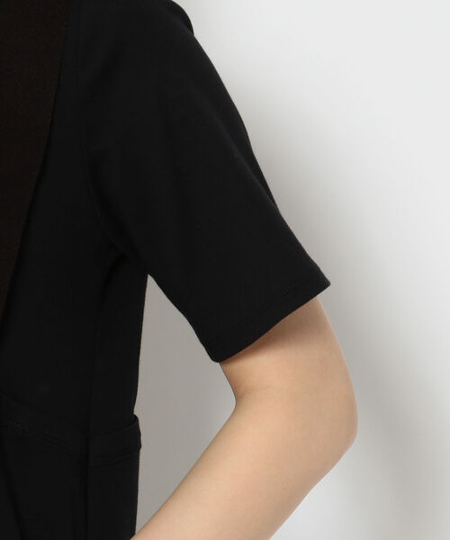 MARECHAL TERRE（マルシャルテル）の「MARECHAL TERRE（マルシャルテル）レイヤードスタイルワンピース（ワンピース・レディース・ブラック/ブルー・2）」の7枚目の写真