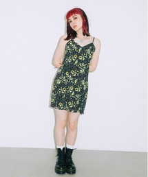 X-girl | FLORAL LEOPARD ALOHA CAMISOLE DRESS(ワンピース)