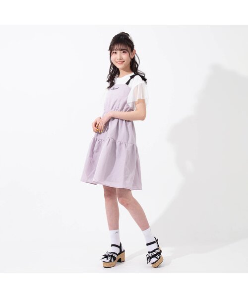 algy（アルジー）の「ニコプチコラボワンピ（ワンピース・キッズ・ラベンダー/インディゴブルー・X-SMALL/MEDIUM/XX-SMALL/SMALL）」の3枚目の写真