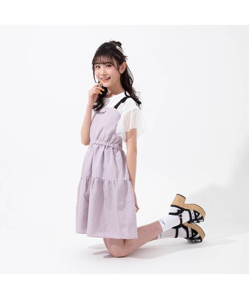 algy（アルジー）の「ニコプチコラボワンピ（ワンピース・キッズ・ラベンダー/インディゴブルー・X-SMALL/MEDIUM/XX-SMALL/SMALL）」の15枚目の写真