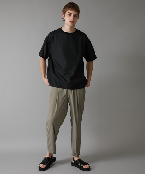 BESPOKE TOKYO（ビスポークトウキョウ）の「【BESPOKE TOKYO】DRY SYSTEM S/S PULLOVER TEE（Tシャツ/カットソー・メンズ・ブラック/ベージュ/グリーン/ストライプ・1/2/3）」の5枚目の写真