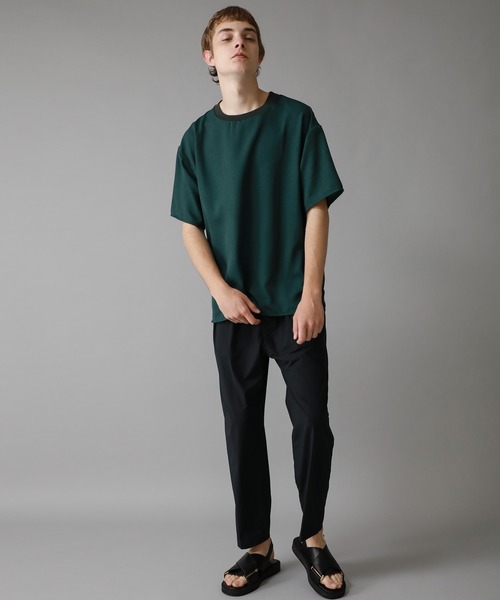 BESPOKE TOKYO（ビスポークトウキョウ）の「【BESPOKE TOKYO】DRY SYSTEM S/S PULLOVER TEE（Tシャツ/カットソー・メンズ・ブラック/ベージュ/グリーン/ストライプ・1/2/3）」の7枚目の写真