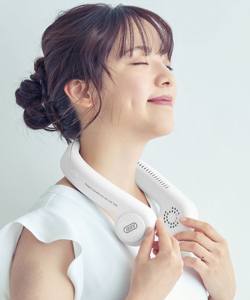 Toffy(トフィー)の「【Toffy/トフィー】 ハンズフリーネックファン(生活家電・レディース・ホワイト/ブラック/アクア/ブルーグレー・FREE)」の2枚目の写真
