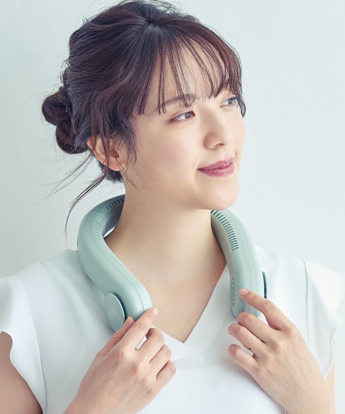 Toffy(トフィー)の「【Toffy/トフィー】 ハンズフリーネックファン(生活家電・レディース・ホワイト/ブラック/アクア/ブルーグレー・FREE)」の4枚目の写真