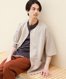 niko and... | ノーカラーシャツカーディガン(シャツ/ブラウス)