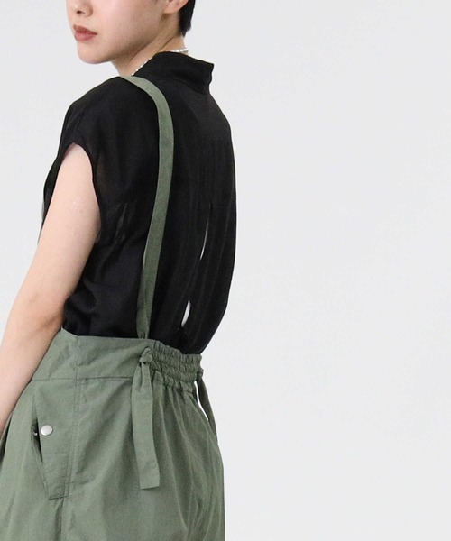 CAMP7（キャンプセブン）の「【CAMP7】パッカブルオーバーオール（サロペット/オーバーオール・レディース・オリーブ/ブラック/ベージュ・L）」の6枚目の写真