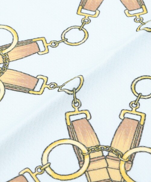 DRESKIP（ドレスキップ）の「◆ひんやりリング付きスカーフ（バンダナ/スカーフ・レディース・アイボリー系/アイボリー系3/ブルー系・00）」の5枚目の写真