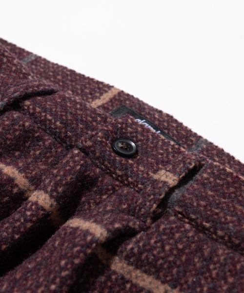 glamb（グラム）の「Melton tapered slacks / メルトンテーパードスラックス（スラックス・メンズ・ベージュ/チェック/ブラック・L/S/M）」の11枚目の写真