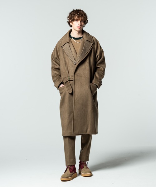 glamb（グラム）の「Melton tapered slacks / メルトンテーパードスラックス（スラックス・メンズ・ベージュ/チェック/ブラック・L/S/M）」の16枚目の写真