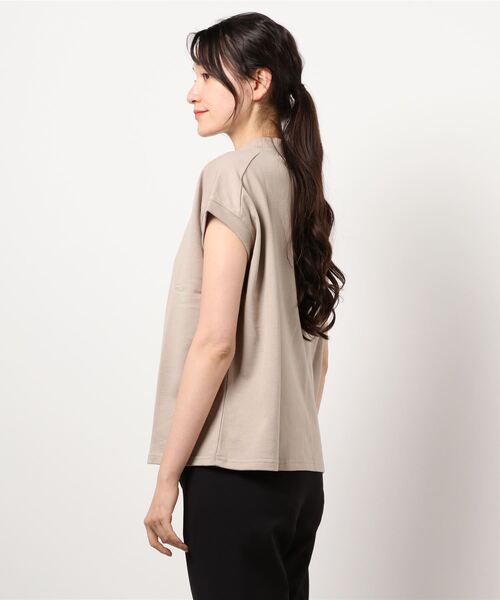 Grand PARK（グランドパーク）の「デイリープルオーバー（Tシャツ/カットソー・レディース・チャコールグレー/ベージュ/オフホワイト・FREE）」の6枚目の写真