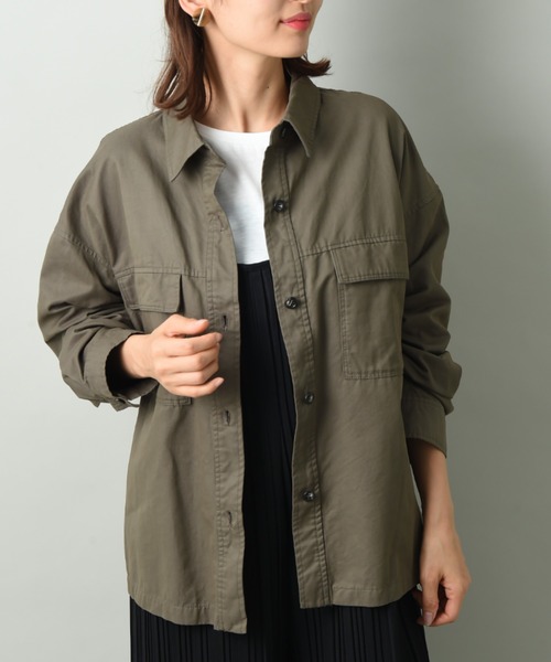 INTERPLANET(インタープラネット)の「TCNミリタリーBACKフリルブルゾン(ブルゾン・レディース・ネイビー/カーキ・FREE)」の6枚目の写真