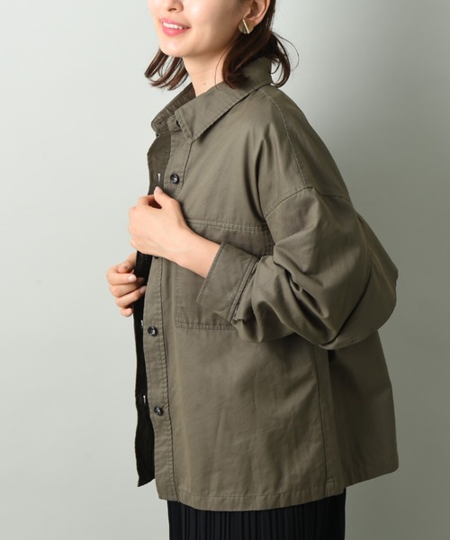 INTERPLANET(インタープラネット)の「TCNミリタリーBACKフリルブルゾン(ブルゾン・レディース・ネイビー/カーキ・FREE)」の7枚目の写真