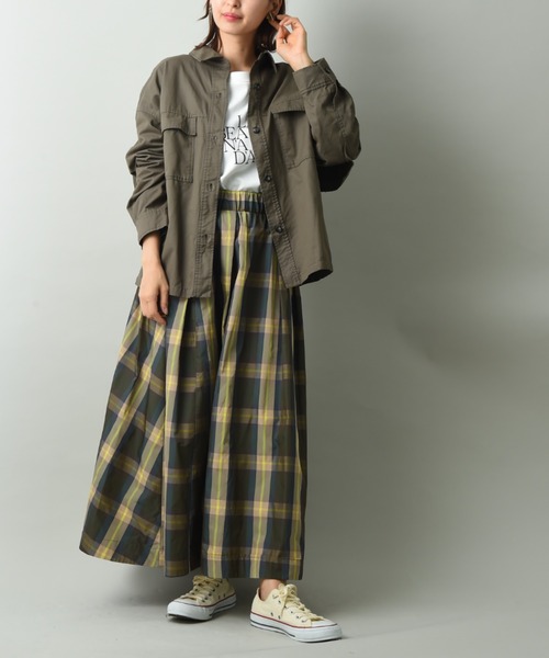 INTERPLANET(インタープラネット)の「TCNミリタリーBACKフリルブルゾン(ブルゾン・レディース・ネイビー/カーキ・FREE)」の10枚目の写真