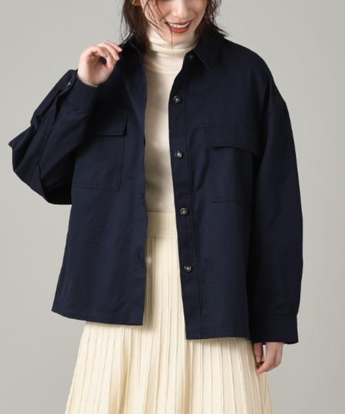 INTERPLANET(インタープラネット)の「TCNミリタリーBACKフリルブルゾン(ブルゾン・レディース・ネイビー/カーキ・FREE)」の17枚目の写真