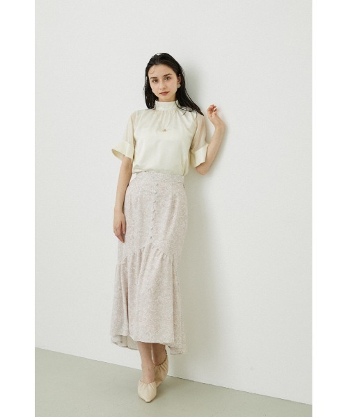 rienda(リエンダ)の「袖シースルーハイネックトップス(シャツ/ブラウス・レディース・ライトブルー/アイボリー・FREE)」の20枚目の写真