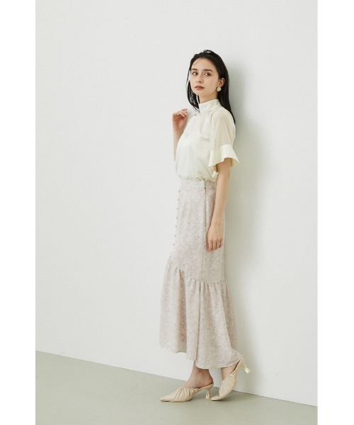 rienda(リエンダ)の「袖シースルーハイネックトップス(シャツ/ブラウス・レディース・ライトブルー/アイボリー・FREE)」の21枚目の写真