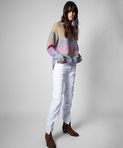ZADIG&VOLTAIRE(ザディグ エ ヴォルテール)の「SUNDAY AMP MULTICOLOR SWEATER(ニット/セーター・レディース・マルチ・S/XS/M)」の4枚目の写真