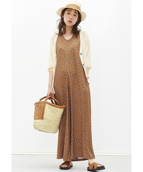 Live in comfort(リブインコンフォート)の「リブ イン コンフォート はまじとコラボ 着心地グンと伸びやかなカットソーオールインワン(サロペット/オーバーオール・レディース・ブラック/キャメル・XX-LARGE/X-LARGE/MEDIUM/LARGE/XXX-LARGE/SMALL)」の3枚目の写真