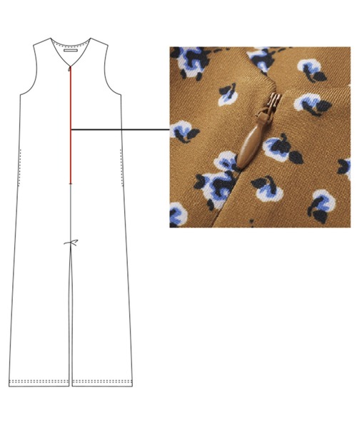 Live in comfort(リブインコンフォート)の「リブ イン コンフォート はまじとコラボ 着心地グンと伸びやかなカットソーオールインワン(サロペット/オーバーオール・レディース・ブラック/キャメル・XX-LARGE/X-LARGE/MEDIUM/LARGE/XXX-LARGE/SMALL)」の9枚目の写真