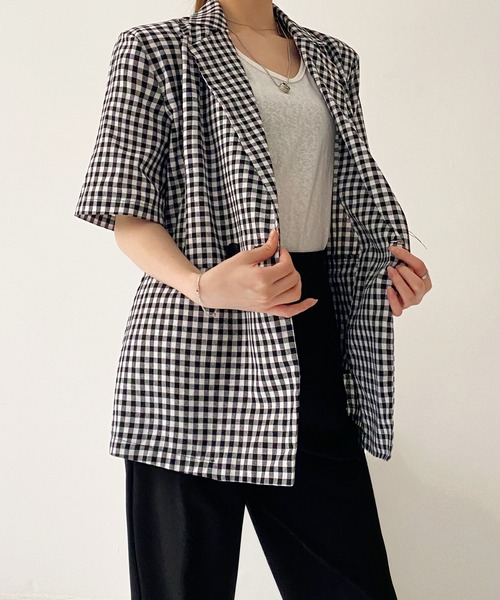 fd style（エフディ スタイル）の「[FD]ダブルブレストスーツジャケット（テーラードジャケット・レディース・ブラック系その他・FREE）」の8枚目の写真