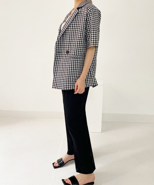 fd style（エフディ スタイル）の「[FD]ダブルブレストスーツジャケット（テーラードジャケット・レディース・ブラック系その他・FREE）」の4枚目の写真