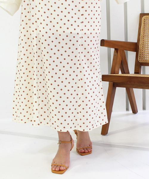 MODE ROBE（モードローブ）の「ドットスカート（スカート・レディース・アイボリー/ブラック・FREE）」の15枚目の写真