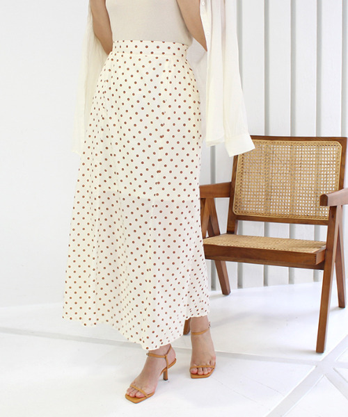 MODE ROBE（モードローブ）の「ドットスカート（スカート・レディース・アイボリー/ブラック・FREE）」の19枚目の写真