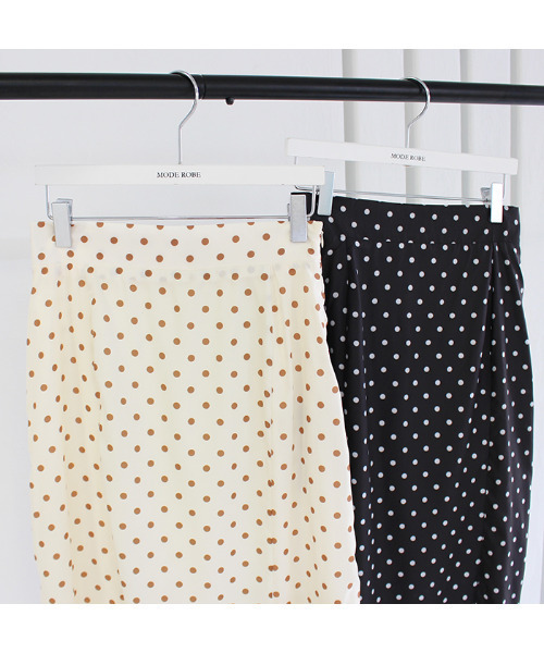 MODE ROBE（モードローブ）の「ドットスカート（スカート・レディース・アイボリー/ブラック・FREE）」の20枚目の写真