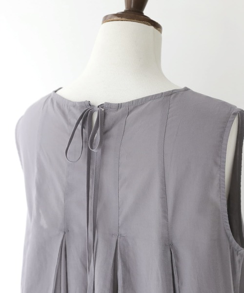 osharewalker（オシャレウォーカー）の「【廃盤】『タック切替フレアロングタンクトップ』（タンクトップ・レディース・グレー/レッド/オフホワイト・1/2）」の20枚目の写真