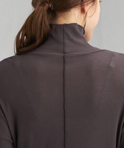 green label relaxing（グリーンレーベルリラクシング）の「バックメロー シアー タートルネック プルオーバー カットソー（Tシャツ/カットソー・レディース・ライトブルー/オフホワイト/ダークグレー・FREE）」の10枚目の写真