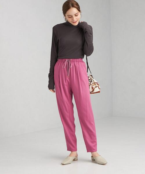 green label relaxing（グリーンレーベルリラクシング）の「バックメロー シアー タートルネック プルオーバー カットソー（Tシャツ/カットソー・レディース・ライトブルー/オフホワイト/ダークグレー・FREE）」の5枚目の写真