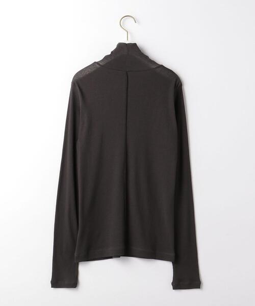 green label relaxing（グリーンレーベルリラクシング）の「バックメロー シアー タートルネック プルオーバー カットソー（Tシャツ/カットソー・レディース・ライトブルー/オフホワイト/ダークグレー・FREE）」の15枚目の写真