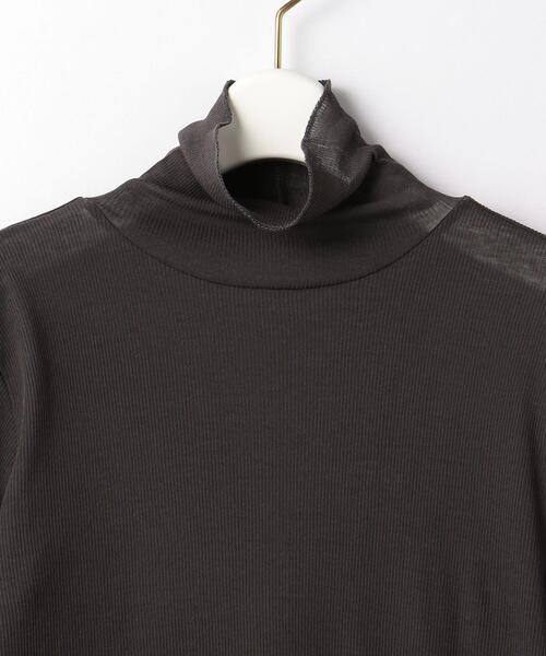 green label relaxing（グリーンレーベルリラクシング）の「バックメロー シアー タートルネック プルオーバー カットソー（Tシャツ/カットソー・レディース・ライトブルー/オフホワイト/ダークグレー・FREE）」の21枚目の写真